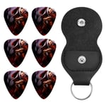 The Red Hood Diaries Médiators avec kit d'accessoires pour guitare, basse, ukulélé (0,71 mm)