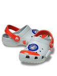 Crocs Kids Classic Rocket Ship Clog - Grey, Grey, Size 8 Younger