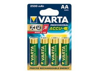 Varta Professional Accu - Batteri 4 X Aa Typ - Nimh - 2500 Mah