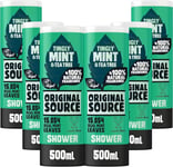 Original Source Mint & Tea Tree Shower Gel, 100 Percent 500 ml (Pack of 6)