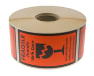 BNTOFFICE Etikett Fragile Handle With Care 1000 etiketter/rulle
