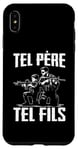 Coque pour iPhone XS Max Tel père tel fils accessoire airsoft humour