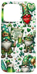 iPhone 15 Pro Max Happy St Paddys Day Gnomes With St Patricks Day Shamrock Case