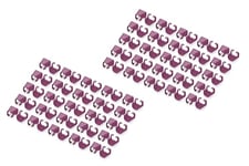 DIGITUS Clips de Couleur pour câbles Patch RJ45 - Organisation par Couleur des câbles réseau - 100 pièces - pour câbles LAN Cat 5e, Cat 6 & Cat 6A - AWG 24/7 à 27/7 - Magenta