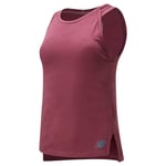 NEW BALANCE WOMEN'S Q SPEED JACQUARD TANK TOP VEST BURGUNDY GYM WORKOUT YOGA NEW