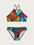 Monsoon Kids' Storm Palm Bikini Set, Multi