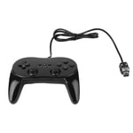 Le Noir Manette De Jeu Filaire Classic Pro, 1 Pièce, Pour Console Wii Classic Deuxième Génération