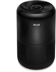 LEVOIT Air Purifier for Home with HEPA Filter CADR 187 m³/h, 80m², Removes Dust Smoke Pollen Pet Allergies, 24dB Sleep Mode with Timer, Air Frenshener, Ozone Free for Bedroom, Office, Core 300 Black