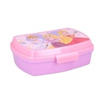 My sweety pop - Boîte à goûter - Lunch box - Pour enfant - Crèche - Maternelle - Ecole - Vacances - Repas - 17 cm - Idée Cadeau - Disney Princesse - Rose/Violet - pour fille - Sans BPA