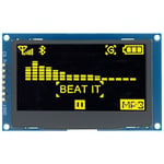 écran LCD OLED pour Ardu37UNO R3 C51",technologie SSD1309 2.4,7 broches éventuelles I/IIC I2C,interface série,2.42 pouces,128 pouces,"12864x64 - Type SPI interface Yellow