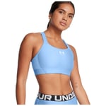 Under Armour Sports Bra Ladies Compression Support High Vest Crop Top HeatGear