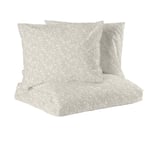 Junis Beige Blommor Bäckebölja Bäddset Dubbeltäcke 220x210 Redlunds