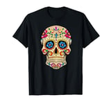 Sugar Skull T Shirt Colourful Mexican Art For Halloween