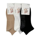 Yogastrumpor DAM, Stl 35-41, 3-pack multifärg one size