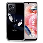 Cokitec Coque Renforcée en Verre Trempé pour Xiaomi Redmi Note 12 4G Manga Naruto Sasuke Itachi