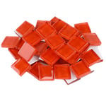 200g Carreaux de Mosaïque Tesselles en Verre,1,5x1,5cm Carré Mosaïque de Pierres Morceaux de Mosaïque en Verre pour Loisirs Créatifs, Décoration(Rouge)