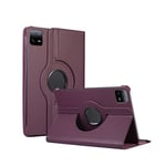 Housse Cover Etui protection pour Xiaomi Pad 6 / Xiaomi Pad 6 Pro 11 pouces 2023 rotative 360 degrés violette - XEPTIO