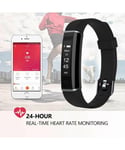 Aquarius AQ113 Fitness Tracker With Heart Rate Monitor Black - One Size