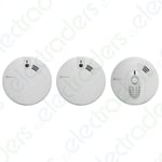 Set of 2 x  KF20 Optical Smoke Alarms & 1 X Kidde KF30 Heat Alarm