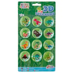 Grafix Basic Craft 3D Klistremerker m/ glitter - Dinosaur