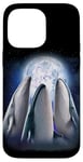 iPhone 14 Pro Max 3 Humpback Whales Howling At The Moon Funny Sea Whale Lover Case