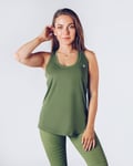 Workout Empire - Regalia Curve Tank 2.0 - Forest Green - XS