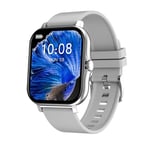 Montre Connect¿¿E Gt20 Pour Les Hommes Et Les Femmes",¿¿Cran Tactile,Moniteur D'activit¿¿ Physique,Bluetooth,Appels,Moniteur De Fr¿¿Quence Cardiaque,"Podom¿¿Tre - Type Silver Silicone