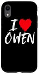 Coque pour iPhone XR J"adore Owen Dad Boyfriend Mari Fils Petit-fils