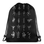 Not Applicable Bloodborne Caryll Runes Drawstring Bags Gym Bag Sports Backpack Sackpack
