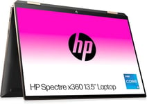 HP Spectre x360 13.5" 2in1 Laptop , Intel Core i5-1135G7 , 8GB RAM , 512GB SDD , WUXGA+ Touchscreen , Up to 17 hrs Battery , Intel Evo , Win 11 , HP Rechargeable MPP2.0 Tilt Pen , Black , 14-ea0007sa