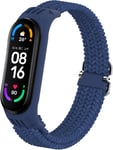 Bracelet Compatible Pour Xiaomi Mi Band 6/Mi Band 5/Mi Band 4/Mi Band 3/Amazfit Band 5,Élastique Ajustable Tressée Sport Bracelet Pour Xiaomi Mi Smart Band 6/5/4/3