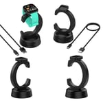 Black C-Shape Stand Charger for Xiaomi Smart Band9 Active/ 9 Pro/Redmi Band 3