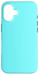 Coque pour iPhone 16 Couleur bleu électrique simple