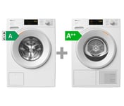 Miele Wsd164wcs & Tsd263wp  Kombinert Vask/tørk - Farge: Hvit