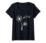 Womens Autism Awareness World Autism Awareness Day V-Neck T-Shirt