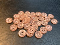 Knapp plast – Rosa blomst – 13 mm