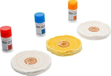 BGS 3990 | Kit de polissage pour métal doux | 7 pièces