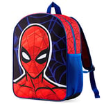 Marvel Sac à Dos Enfant Spiderman Avengers Hulk Petit Sac à Dos Enfants Garçons, Cartable Maternelle Garcon, Sacs à Dos pour Enfant, Cadeau Rentrée Scolaire Maternelle (Bleu/Rouge Spiderman)