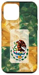 Coque pour iPhone 12 mini Jaune Abstrait Géométrique Guanajuato Mexique Drapeau Téléphone