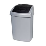 Curver Waste Bin Silver/Anthracite