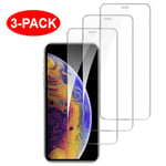 3-pack - Härdat glas skärmskydd för iPhone X / Xs