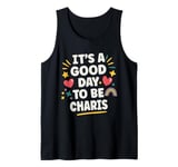 CHARIS Personalized Retro Girls Custom CHARIS Name Tank Top