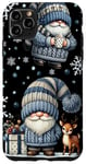 iPhone 11 Pro Max Blue Christmas Gnome For Xmas Holidays With Baby Reindeer Case