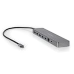 Nedis USB Multi-Port Adapter | USB 3.2 Gen 1 | USB-C™ Han | Micro SD / RJ45 Hun / SD / 2x HDMI™ / 2x USB-C™ / 3x USB-A Hun | 0.40 m | Runde | Guldplateret | TPE | Antracit | Box