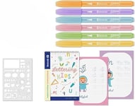 Bismark Cahier pour enfant Lettering Pastel A5 + 6 Rotus