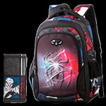 Cartable Enfants Sac à Dos Garçon Fille école Sac à Dos Wonder série Cartoon étudiants Cartable Décharger Sac à Dos (Color : Spiderman Small)