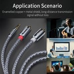 Aux Audio Cable Male Adapter Splitter For TV Box apple tv Speaker Wire Cord