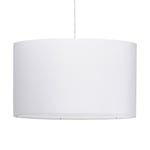 Lampe Suspension avec Abat-Jour "Fidelio" 50cm Blanc