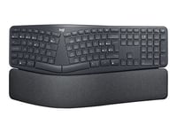 Logitech ERGO K860 - Clavier - sans fil - 2.4 GHz, Bluetooth 5.0 - QWERTY - Espagnol - graphite