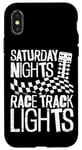 iPhone X/XS Drag Racing Race Car Saturday Nights Race Track Lights Case